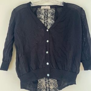 Black Lace Cardigan